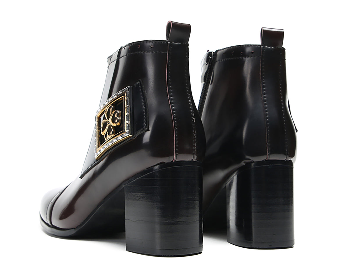 Mens Genunie Leather Casual Dress Zipper Heel Ankle Boots