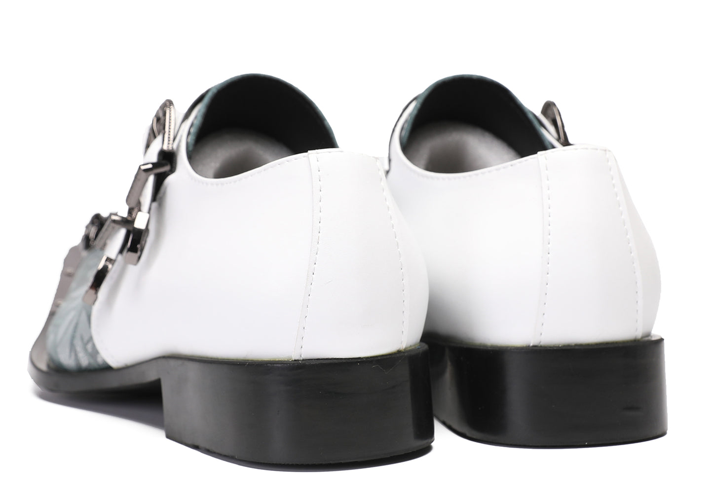 Mens Metal-Tip Toe Buckle Prom Slip On Western Loafers