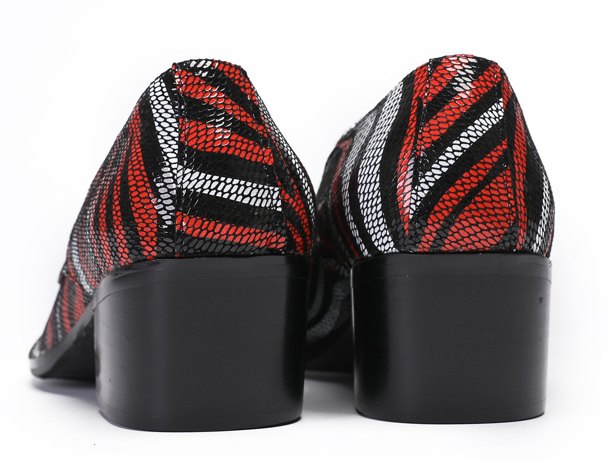 Mens Disco Party Dress Casual Slip On Western Loafers
