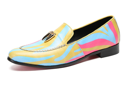 Mens Genunie Leather Casual Dress Slip On Party Penny Loafers