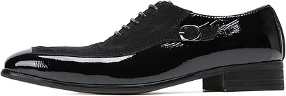 Mens Suede Wingtip Toe Dress Casual Two Tone Prom Wedding Oxfords