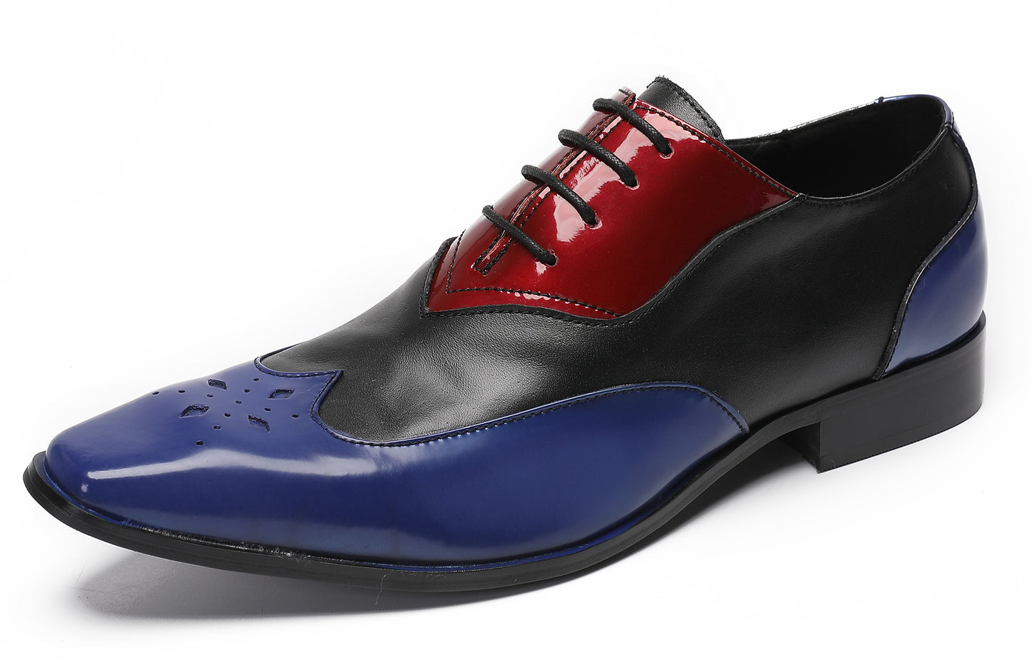 Mens Casual Dress Three Tone Ballroom Halloween Oxfords