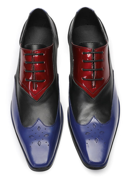 Mens Casual Dress Three Tone Ballroom Halloween Oxfords