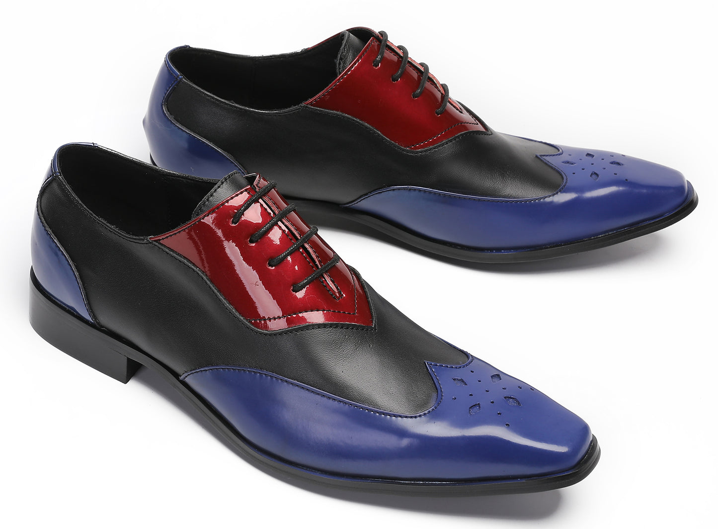 Mens Casual Dress Three Tone Ballroom Halloween Oxfords