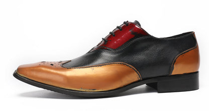 Mens Casual Dress Three Tone Ballroom Halloween Oxfords