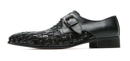 Mens Silp On Dress Formal Leather Casual Prom Buckle Loafers