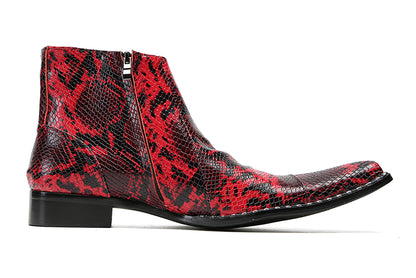 Mens Genuine Leather Casual Party Dress Buckles Ankle Boots
