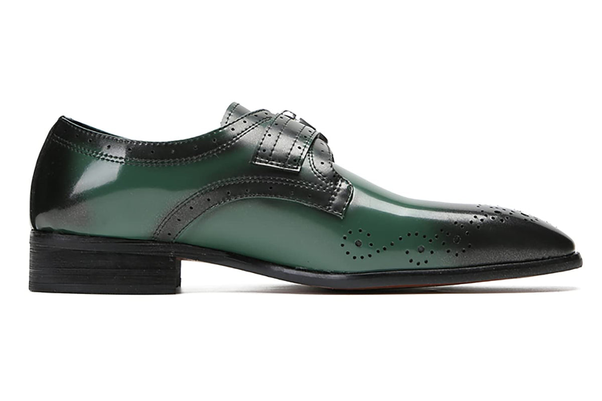 Mens Dress Genuine Leather Plain Toe Tuxedo Buckle Loafers