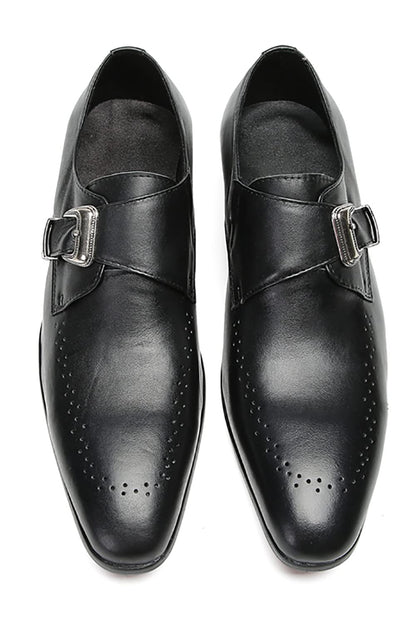 Mens Genunie Leather Formal Dress Prom Wedding Buckle Loafers
