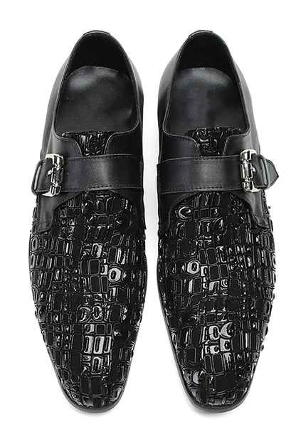 Mens Silp On Dress Formal Leather Casual Prom Buckle Loafers