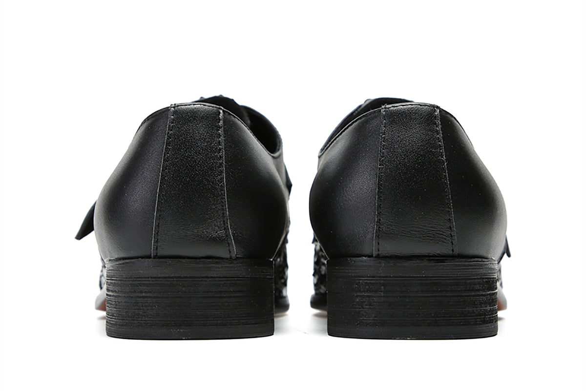 Mens Silp On Dress Formal Leather Casual Prom Buckle Loafers