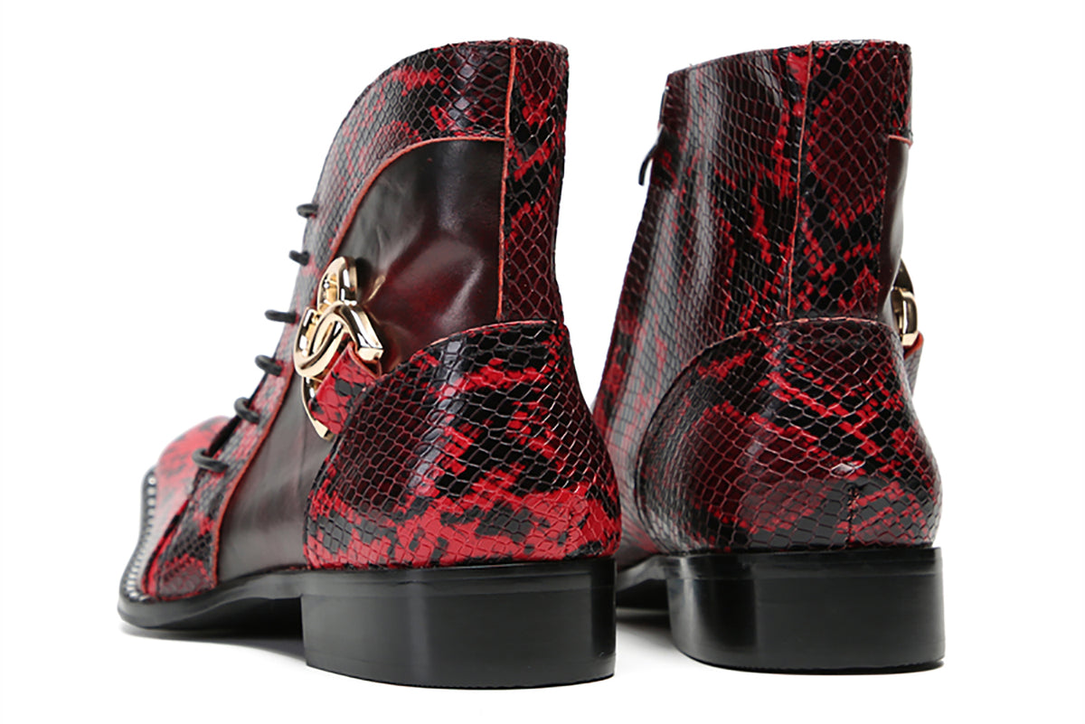 Mens Genuine Leather Casual Party Dress Buckles Ankle Boots