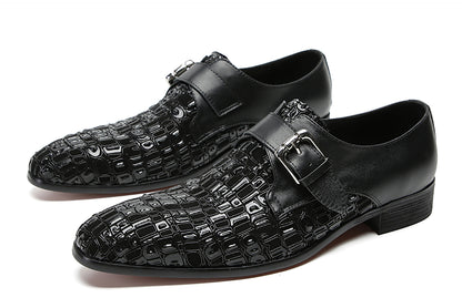 Mens Silp On Dress Formal Leather Casual Prom Buckle Loafers