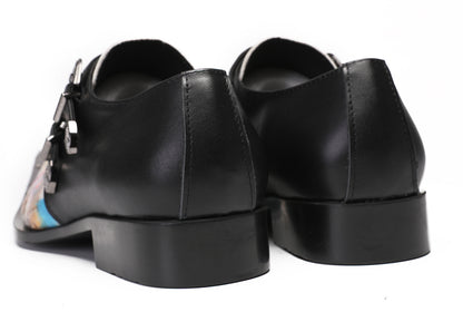 Mens Metal-Tip Toe Buckle Prom Slip On Western Loafers