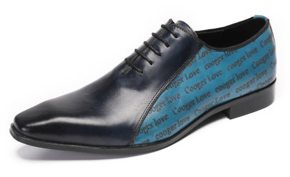 Mens Two-Tone Formal Tuxedo Prom Wingtip Oxfords