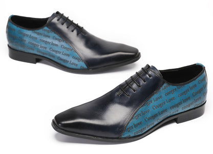 Mens Two-Tone Formal Tuxedo Prom Wingtip Oxfords