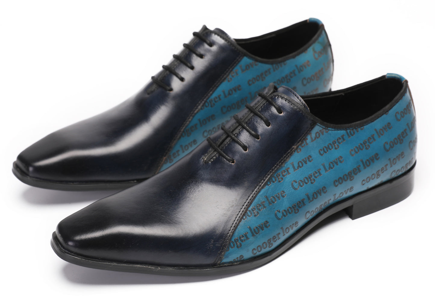 Mens Two-Tone Formal Tuxedo Prom Wingtip Oxfords