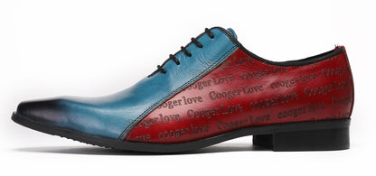 Mens Two-Tone Formal Tuxedo Prom Wingtip Oxfords
