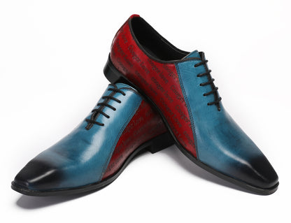 Mens Two-Tone Formal Tuxedo Prom Wingtip Oxfords
