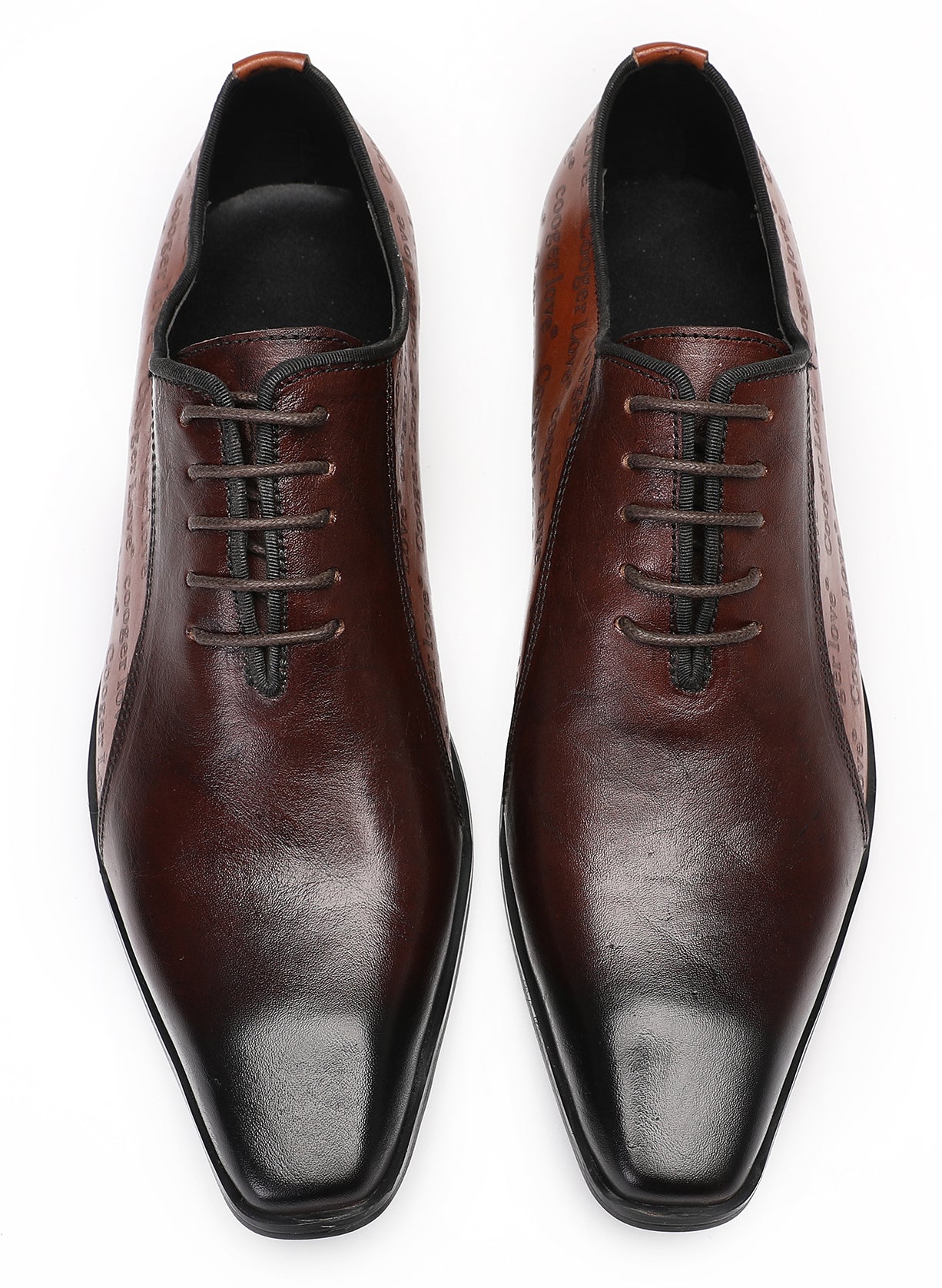 Mens Two-Tone Formal Tuxedo Prom Wingtip Oxfords