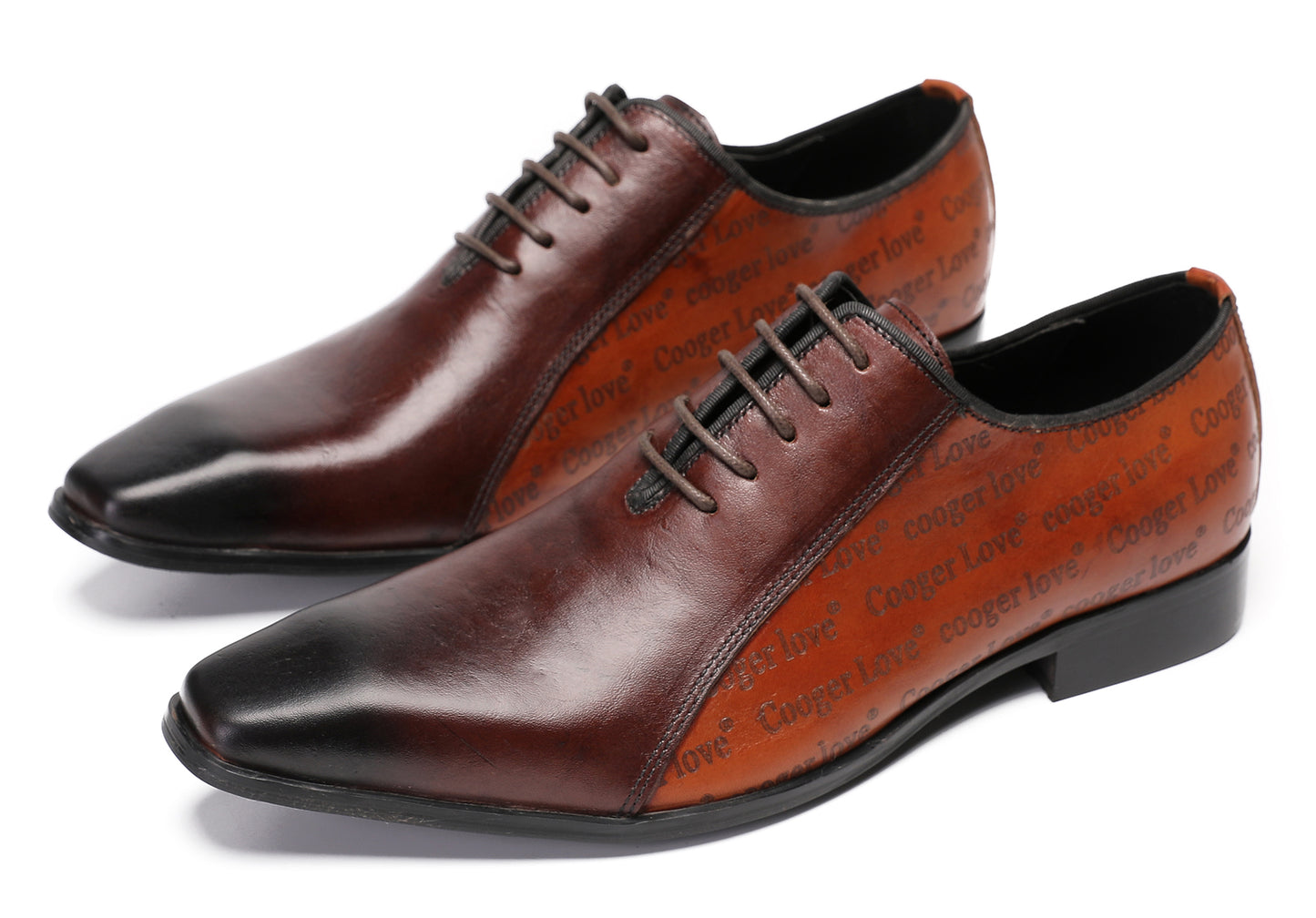 Mens Two-Tone Formal Tuxedo Prom Wingtip Oxfords