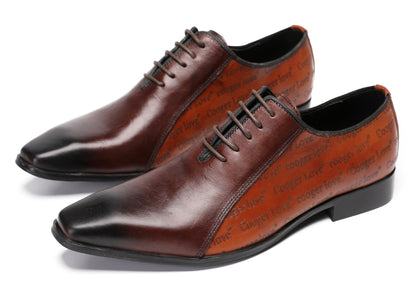Mens Two-Tone Formal Tuxedo Prom Wingtip Oxfords