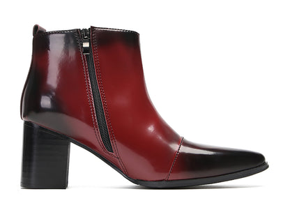Mens Genunie Leather Heel Fashion Beaded Buckle Ankle Boots