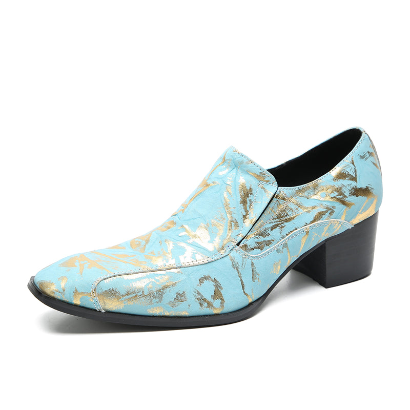 Mens Plain Toe Genuine Leather Horsebit Pump Loafers