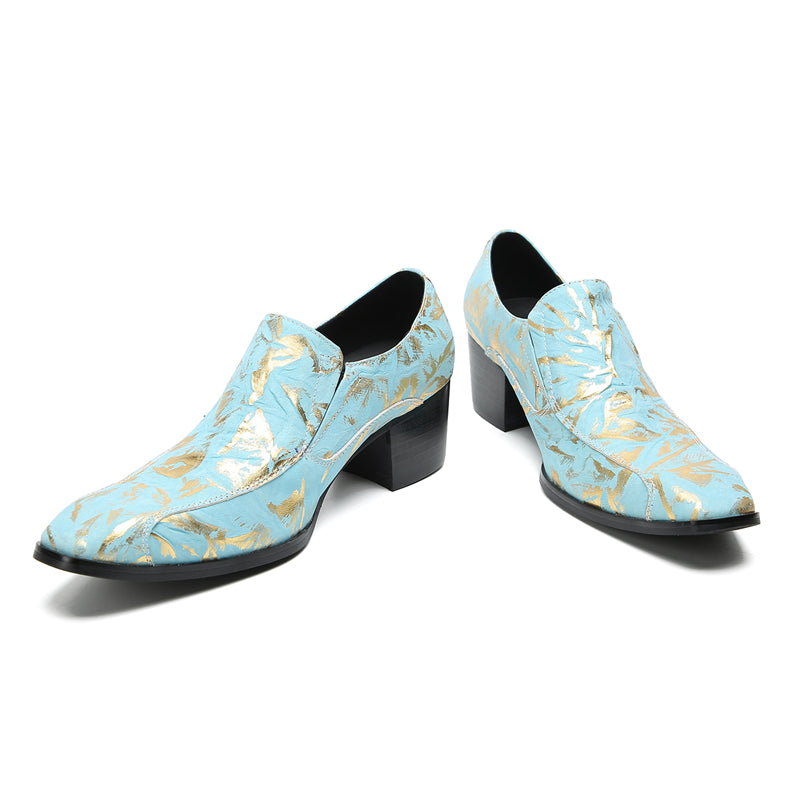 Mens Plain Toe Genuine Leather Horsebit Pump Loafers