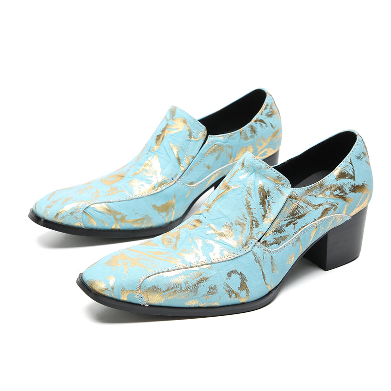 Mens Plain Toe Genuine Leather Horsebit Pump Loafers