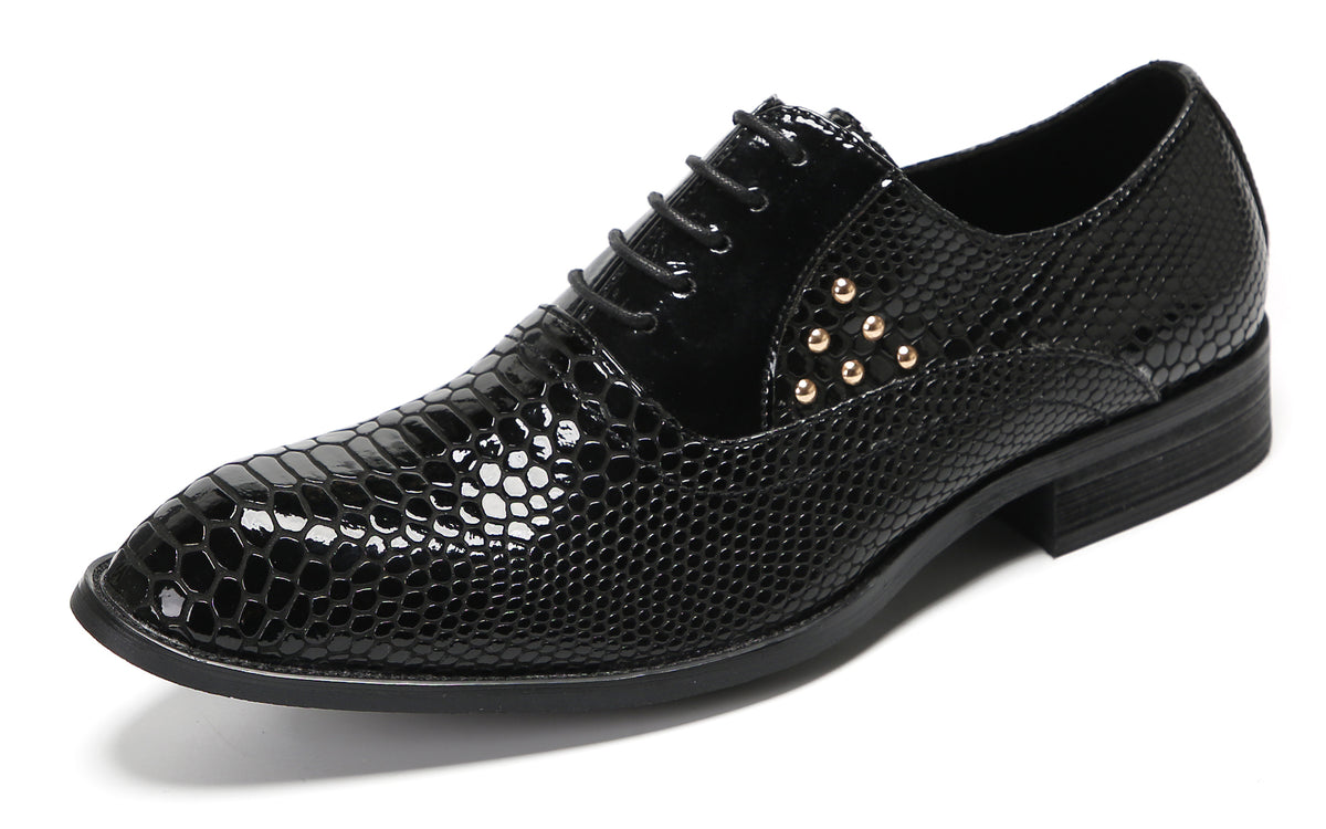 Mens Dress Casual Prom Wingtip Oxfords