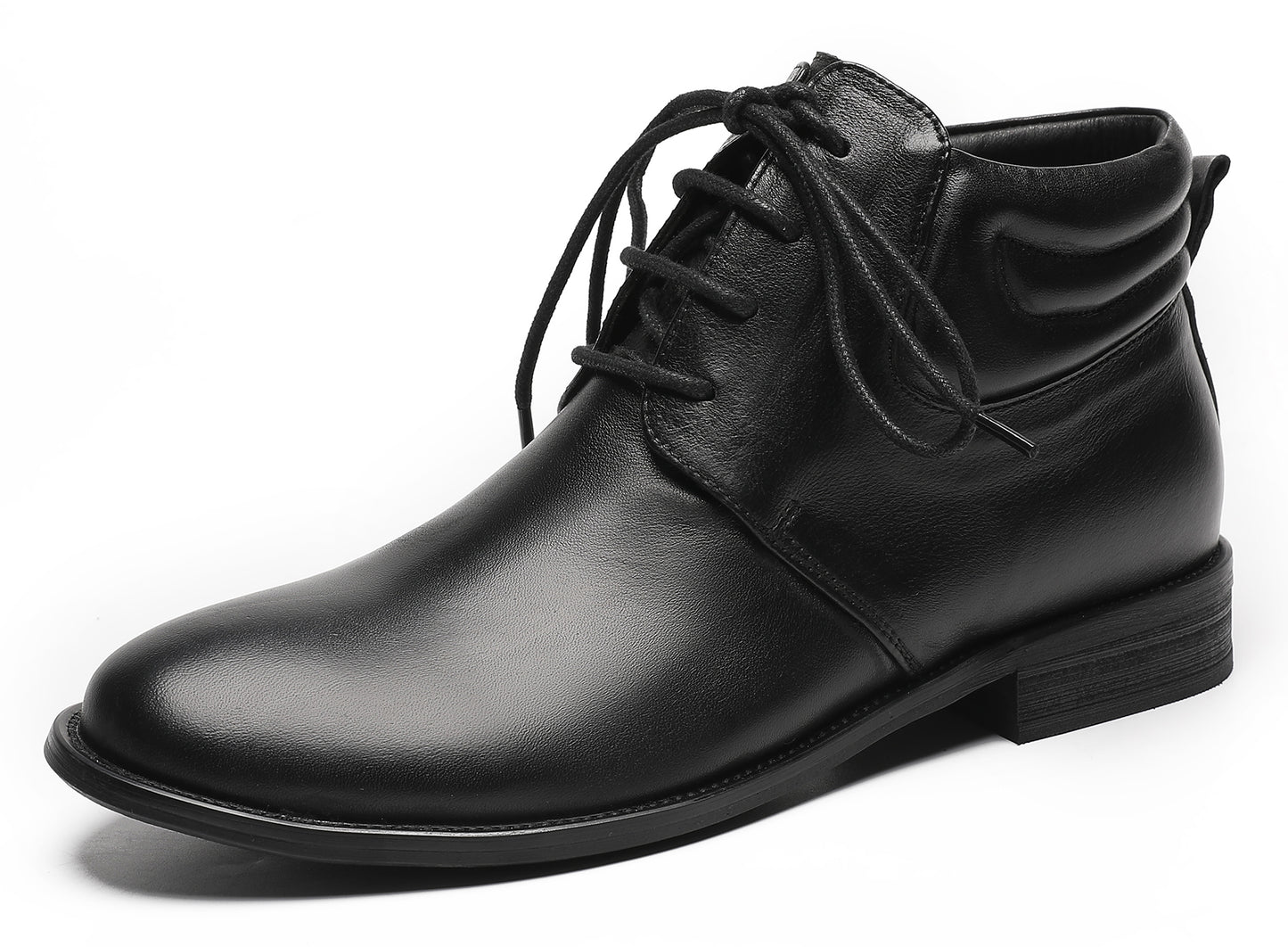 Mens Genuine Leather Dress Casual Ankle Oxfords Boots