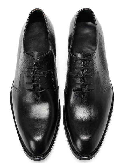 Mens Dress Prom Crocodile Printed Tuxedo Oxfords