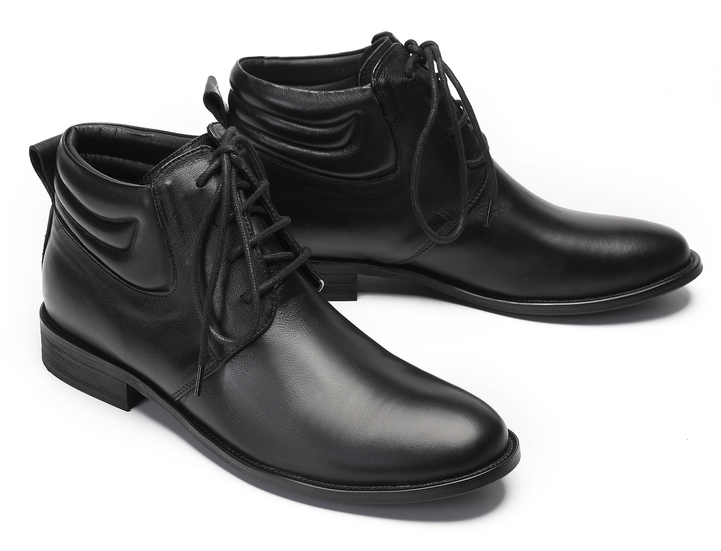 Mens Genuine Leather Dress Casual Ankle Oxfords Boots