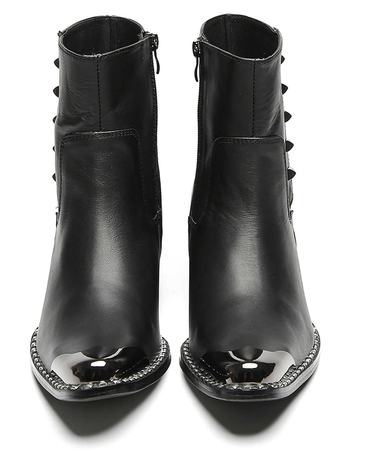 Mens Embroidered Rose Side Zip Metal Toe Cowboy Western Boots
