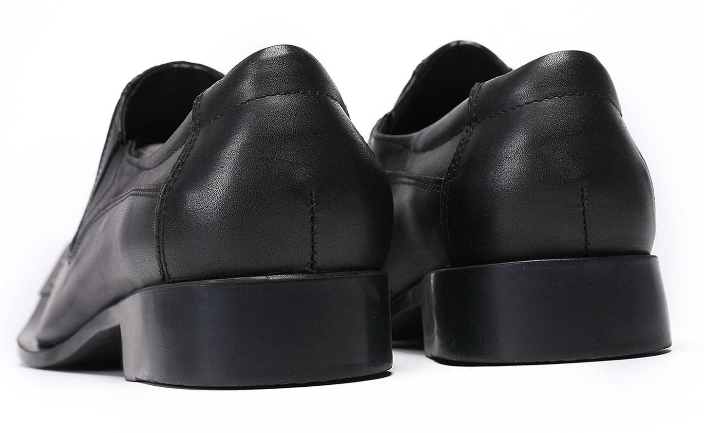 Mens Genunie Leather Casual Dress Metal Pointed Toe Western Loafers