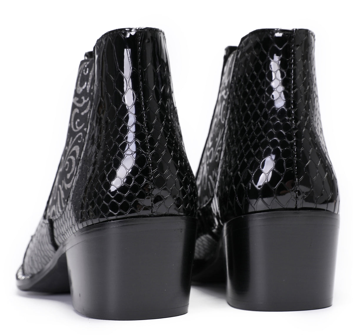 Mens Metal Wingtip Genuine Leather Singer Western Chelsea Boots