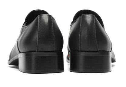 Mens Top-Grain Leather Floral Embroidery Casual Western Loafers