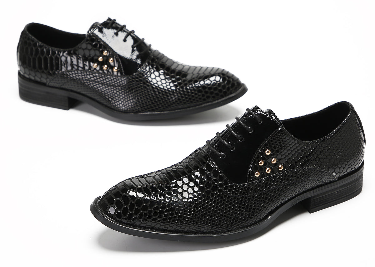 Mens Dress Casual Prom Wingtip Oxfords