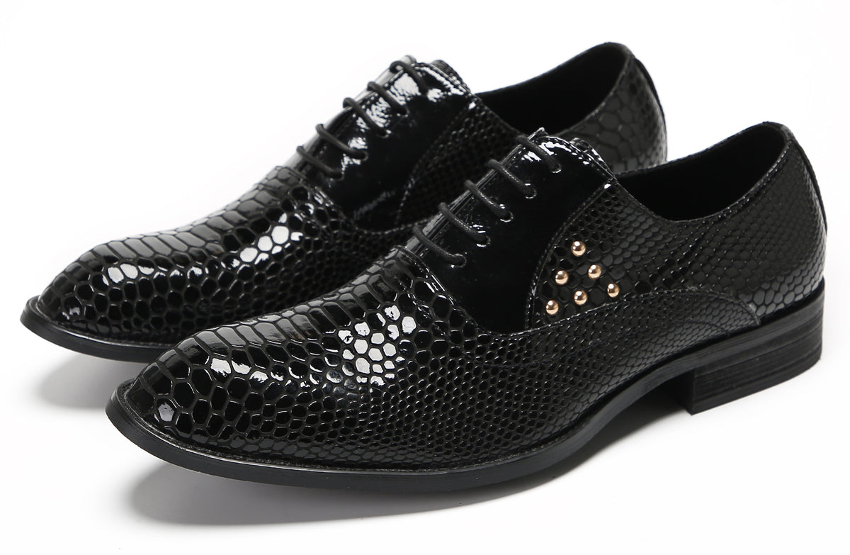 Mens Dress Casual Prom Wingtip Oxfords