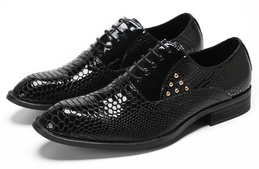 Mens Dress Casual Prom Wingtip Oxfords