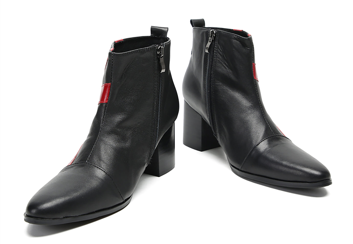 Mens Genunie Leather Casual Dress Party Zipper Heel Ankle Boots