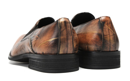 Mens Slip On Shoes Leather Casual Dress Loafers