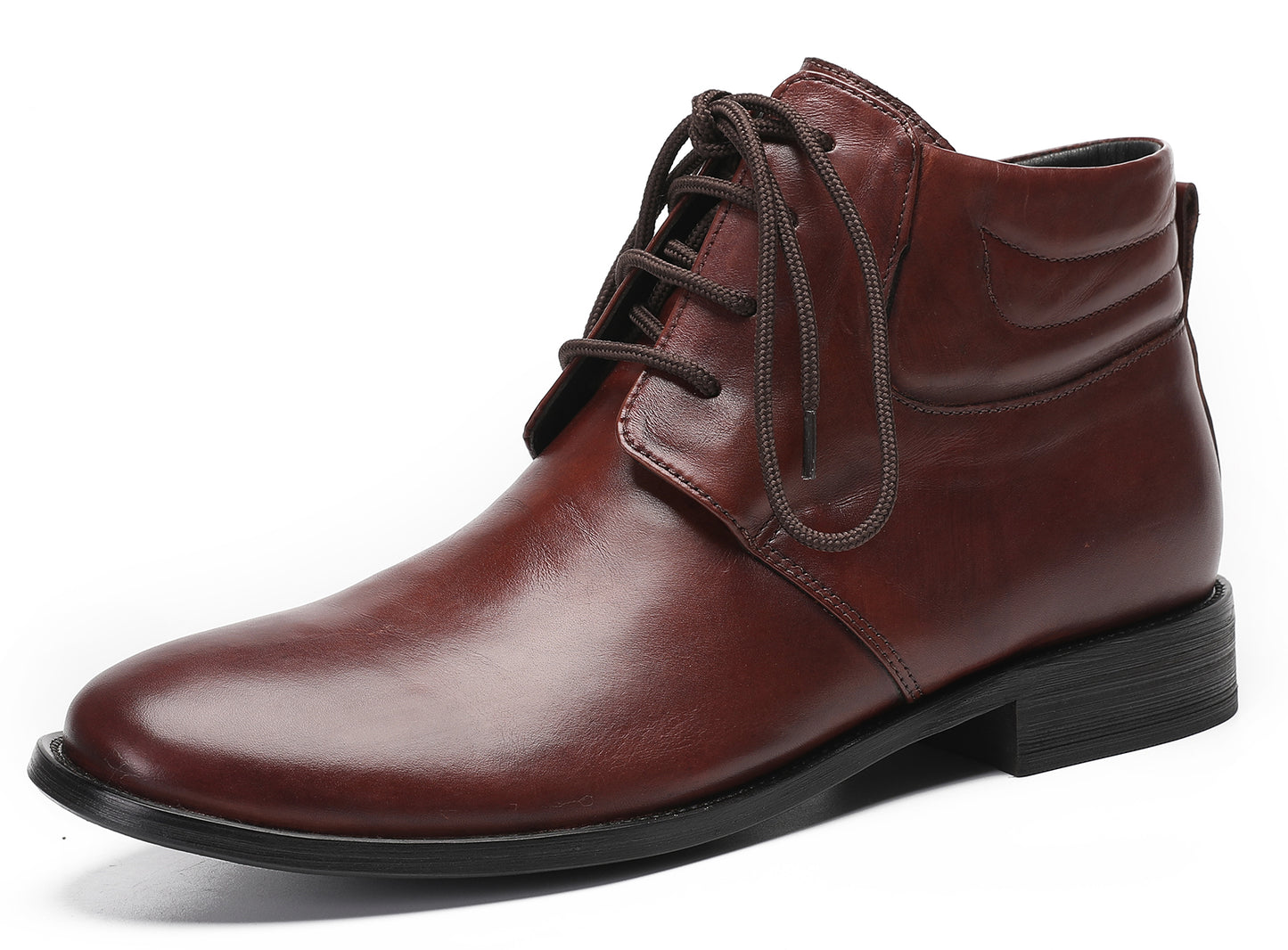 Mens Genuine Leather Dress Casual Ankle Oxfords Boots