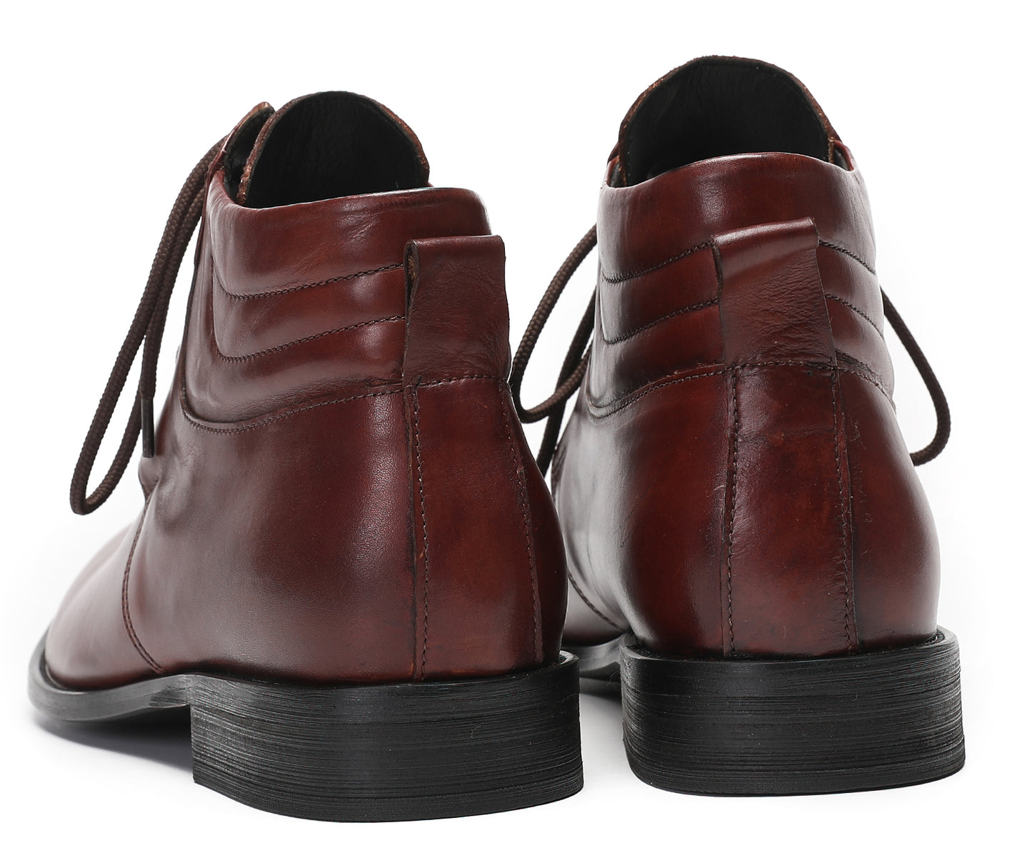 Mens Genuine Leather Dress Casual Ankle Oxfords Boots
