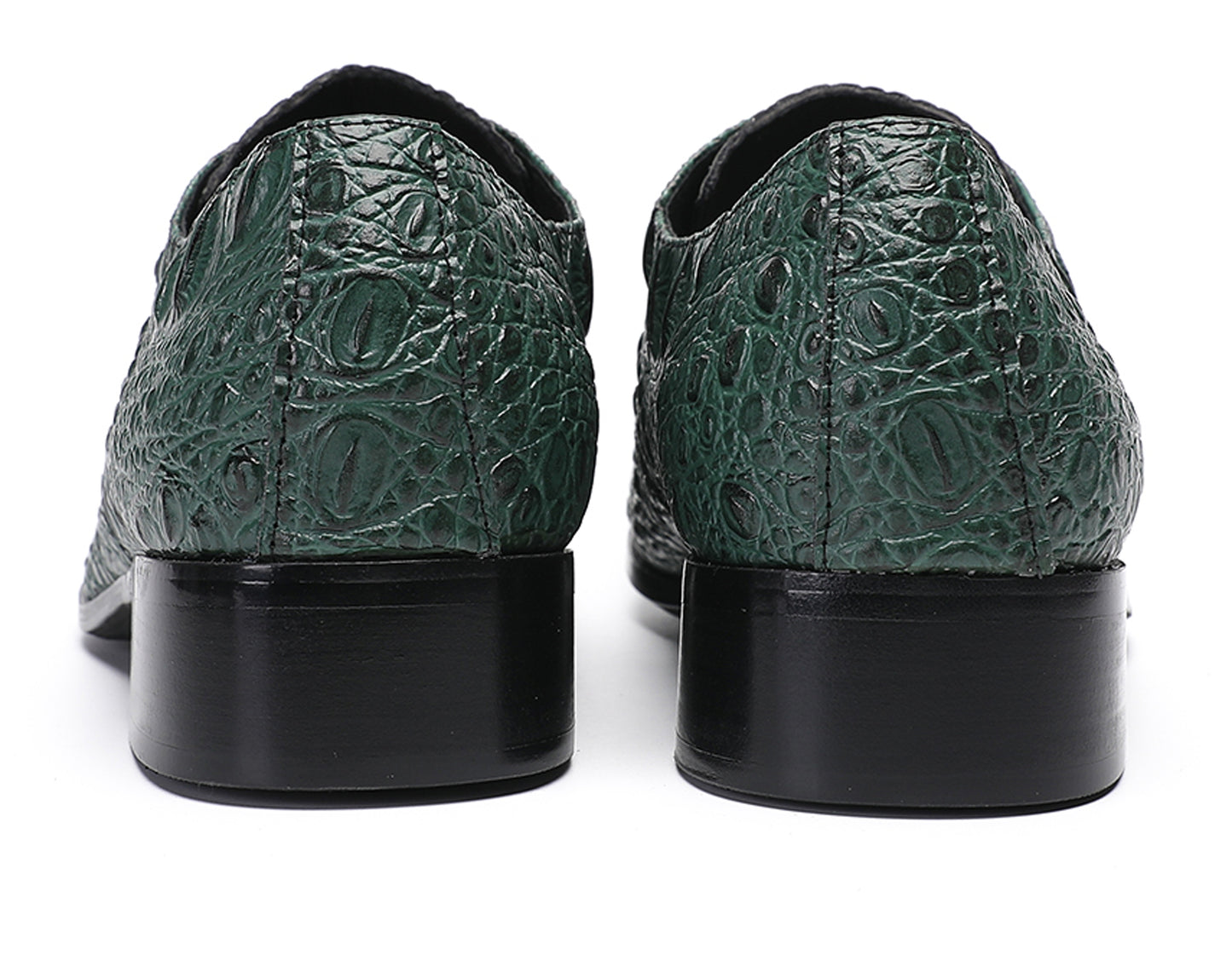 Mens Exotic Crocodile Pattern Dress Casual Oxfords