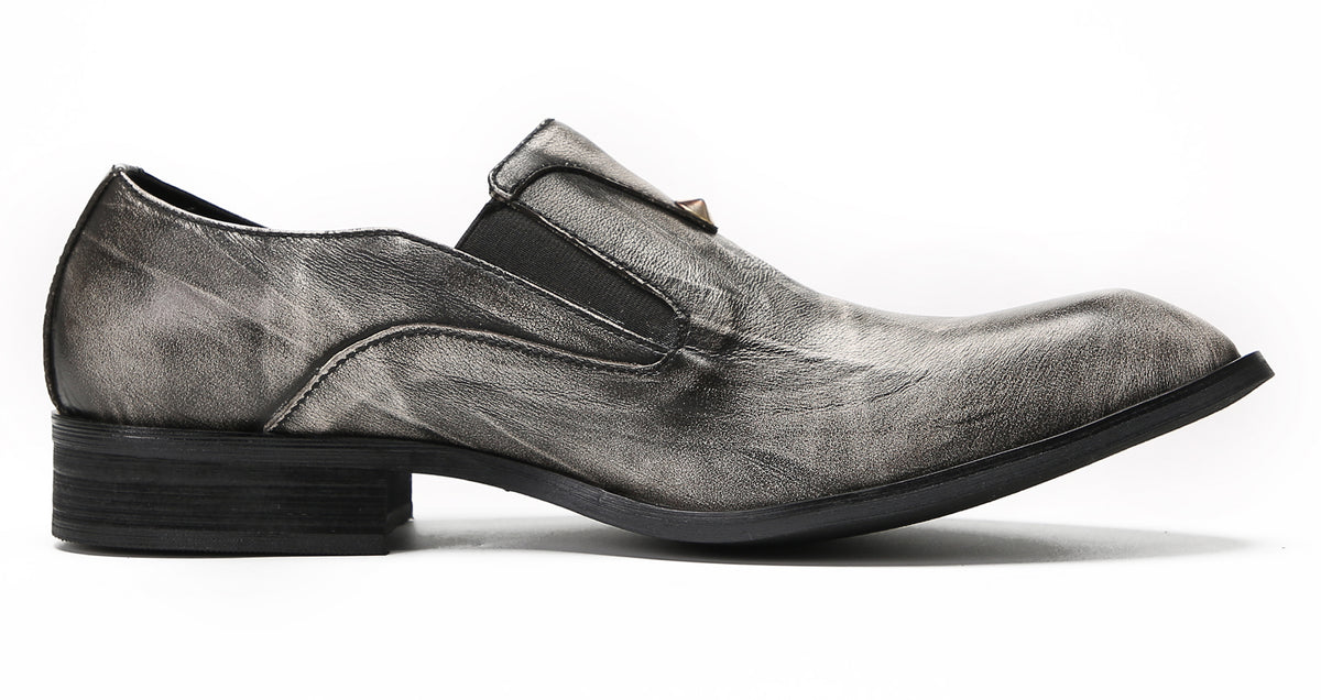 Mens Slip On Shoes Leather Casual Dress Loafers
