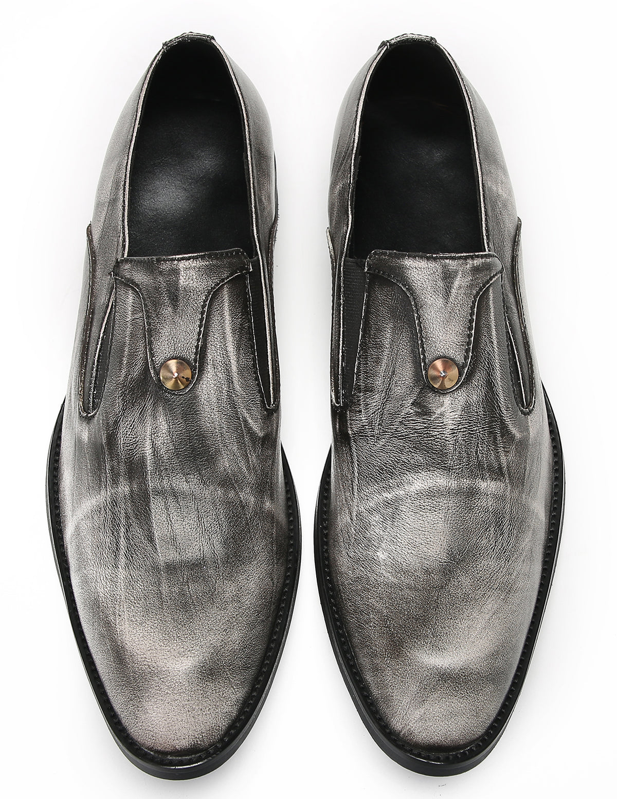 Mens Slip On Shoes Leather Casual Dress Loafers