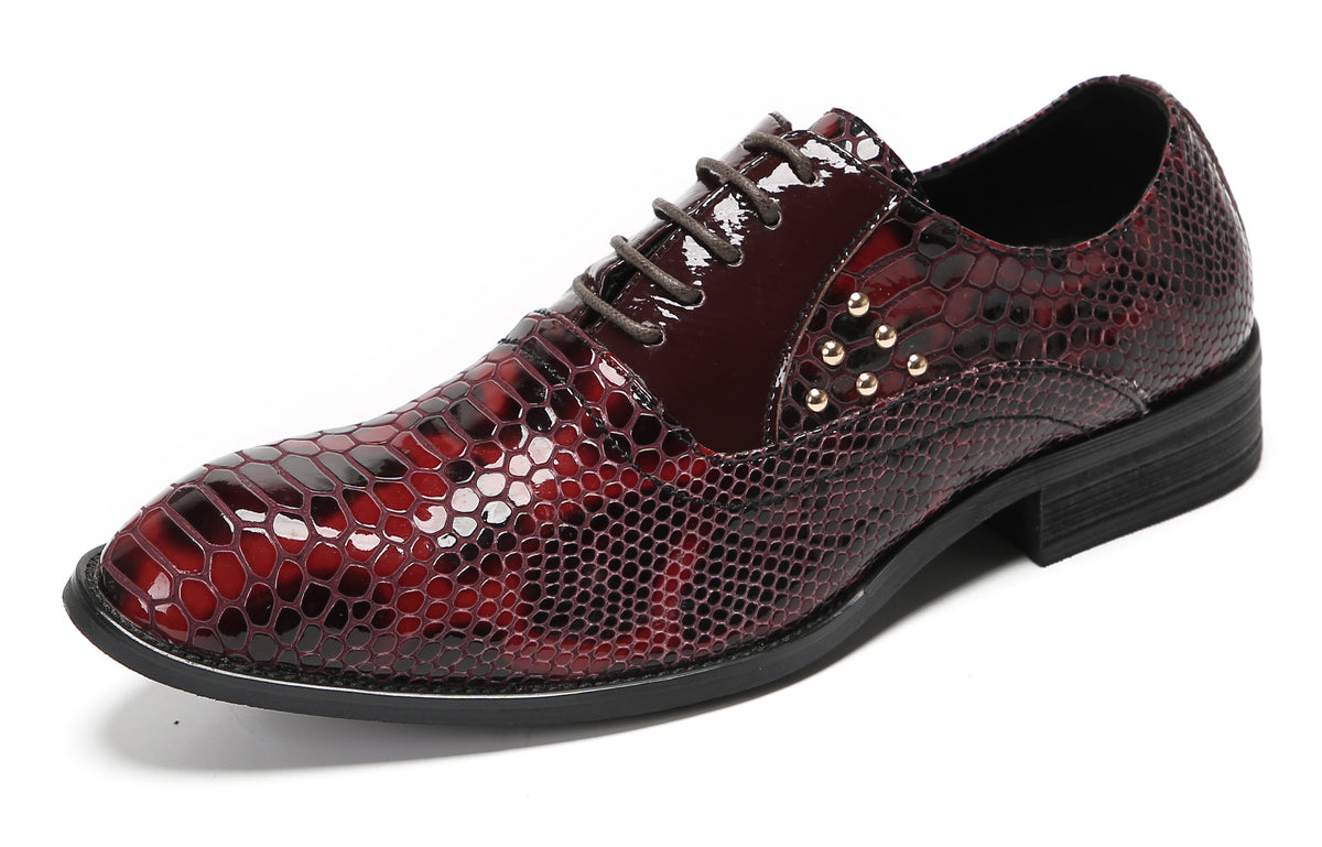 Mens Dress Casual Prom Wingtip Oxfords
