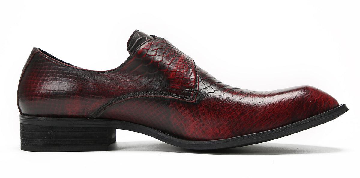 Mens Fashion Dress Casual Monk Strap Slip On Tuxedo Loafers